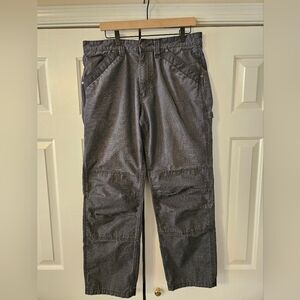 Ridgecut Toughwear Men's Gray Cotton Nylon Rip Stop Double Knee Pants 36x32